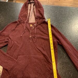 Carhartt hoodie Back to school boys or girls maroon long sleeve hoodies
